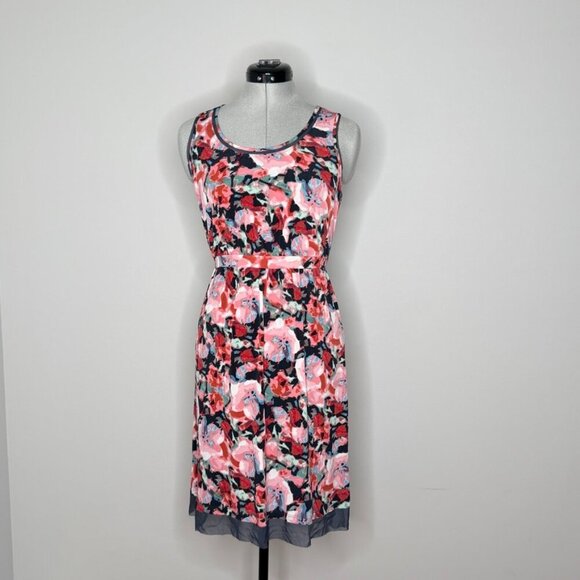 Simply Vera Vera Wang Dresses & Skirts - Simply Vera by Vera Wang Floral Dress with Sheer Hem
